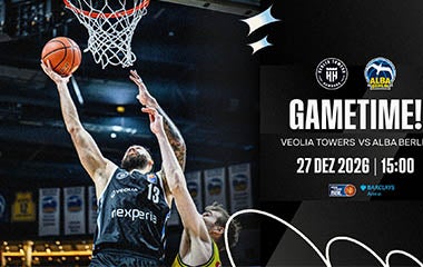Mehr Informationen zu Veolia Towers Hamburg vs. ALBA BERLIN